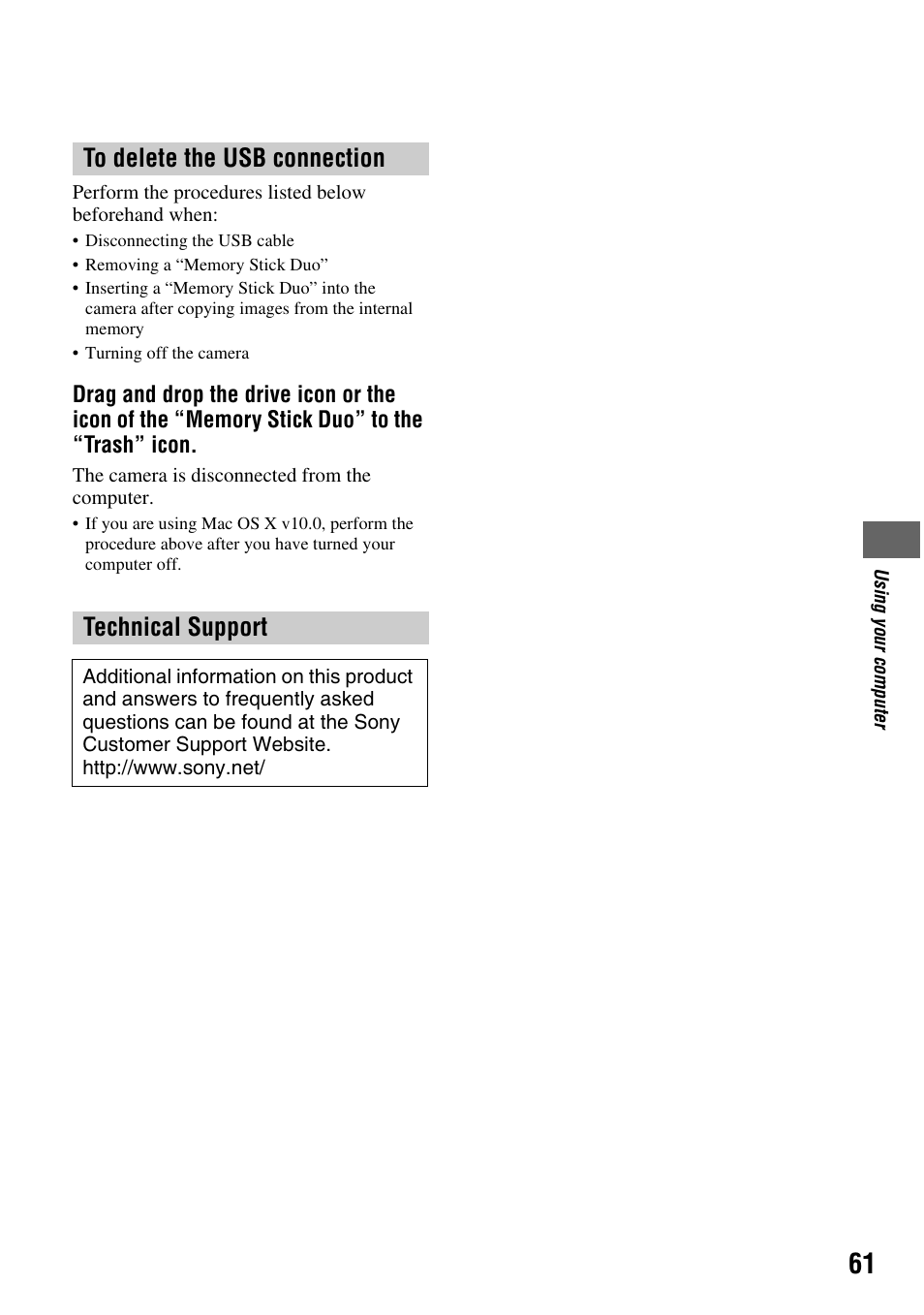 Sony DSC-S45 User Manual | Page 61 / 91