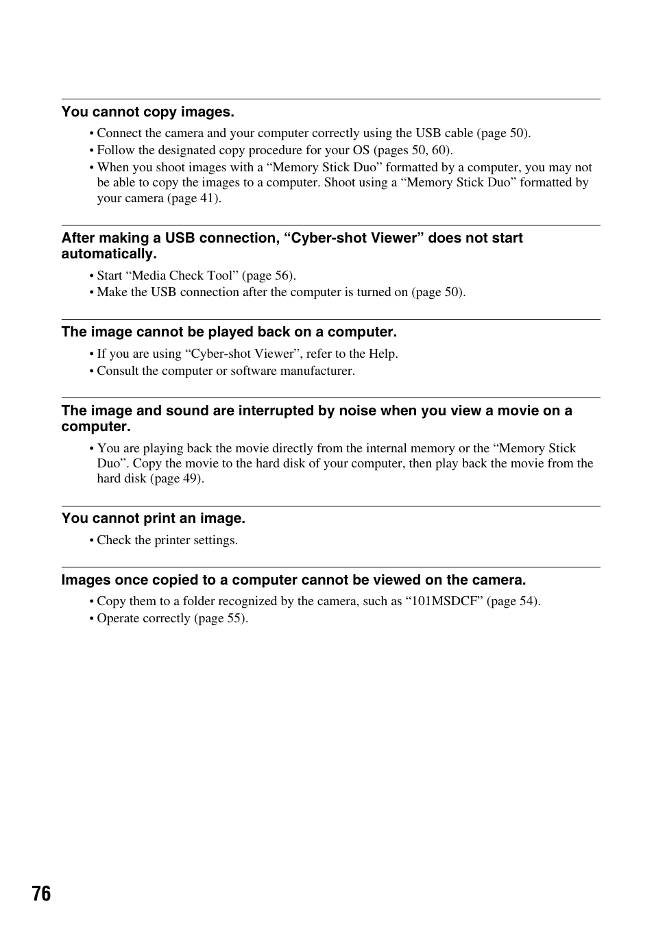 Sony DSC-S45 User Manual | Page 76 / 91