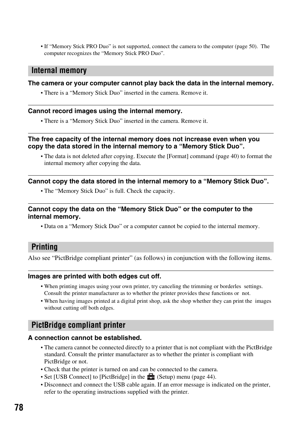 Sony DSC-S45 User Manual | Page 78 / 91