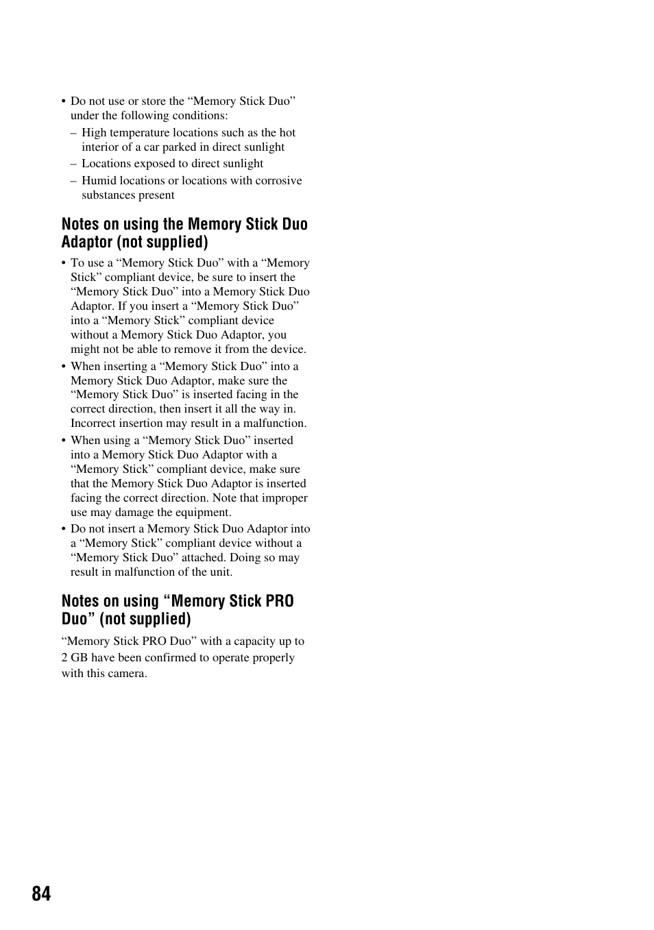 Sony DSC-S45 User Manual | Page 84 / 91