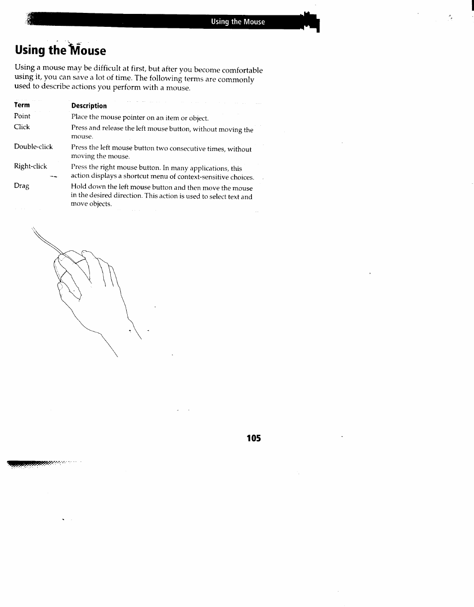 Using the1\^ouse | Sony PCV-90 User Manual | Page 112 / 155