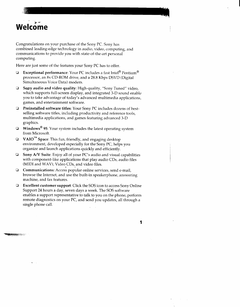 Welcome | Sony PCV-90 User Manual | Page 8 / 155