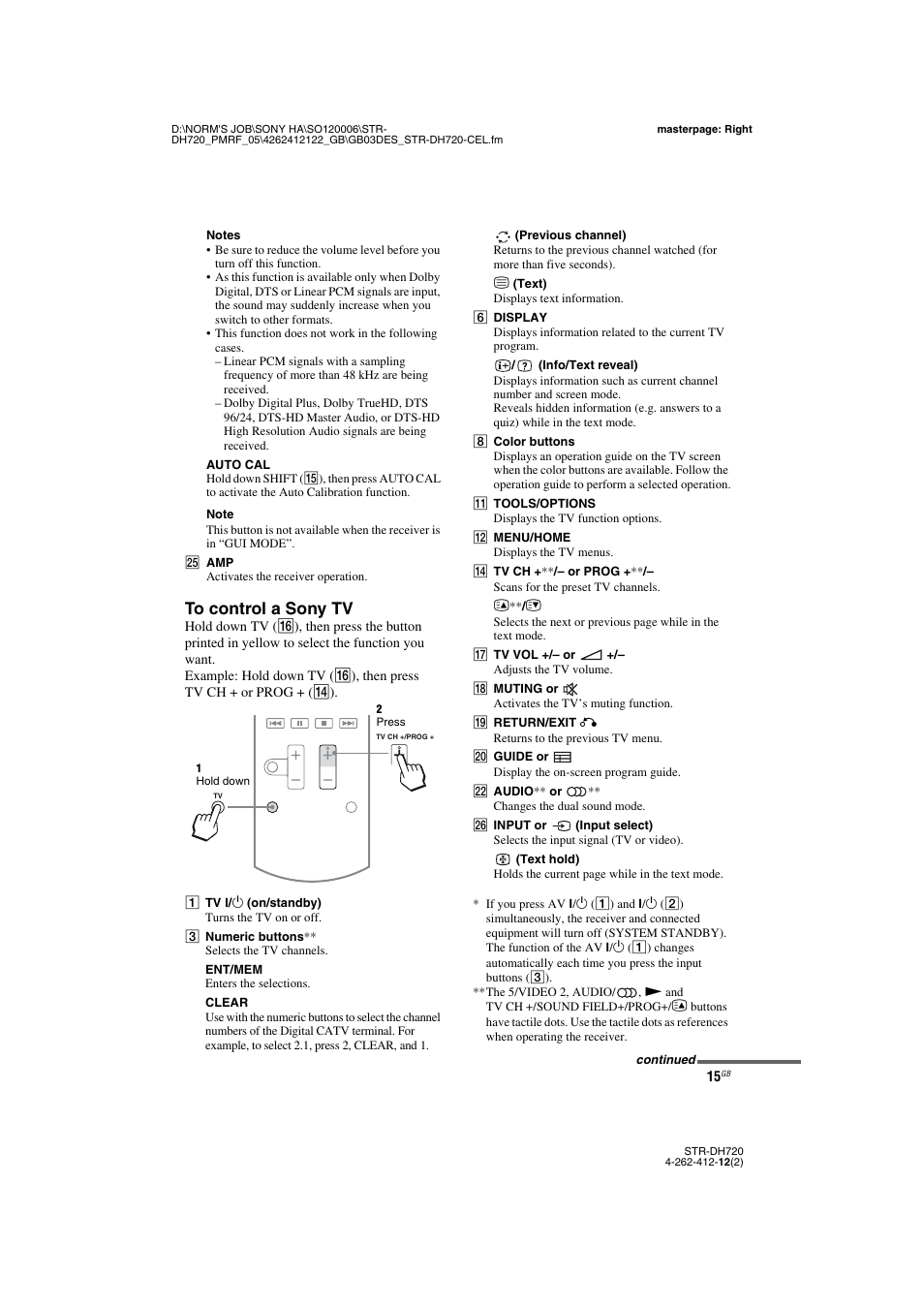 Sony STR-DH720 User Manual | Page 15 / 88