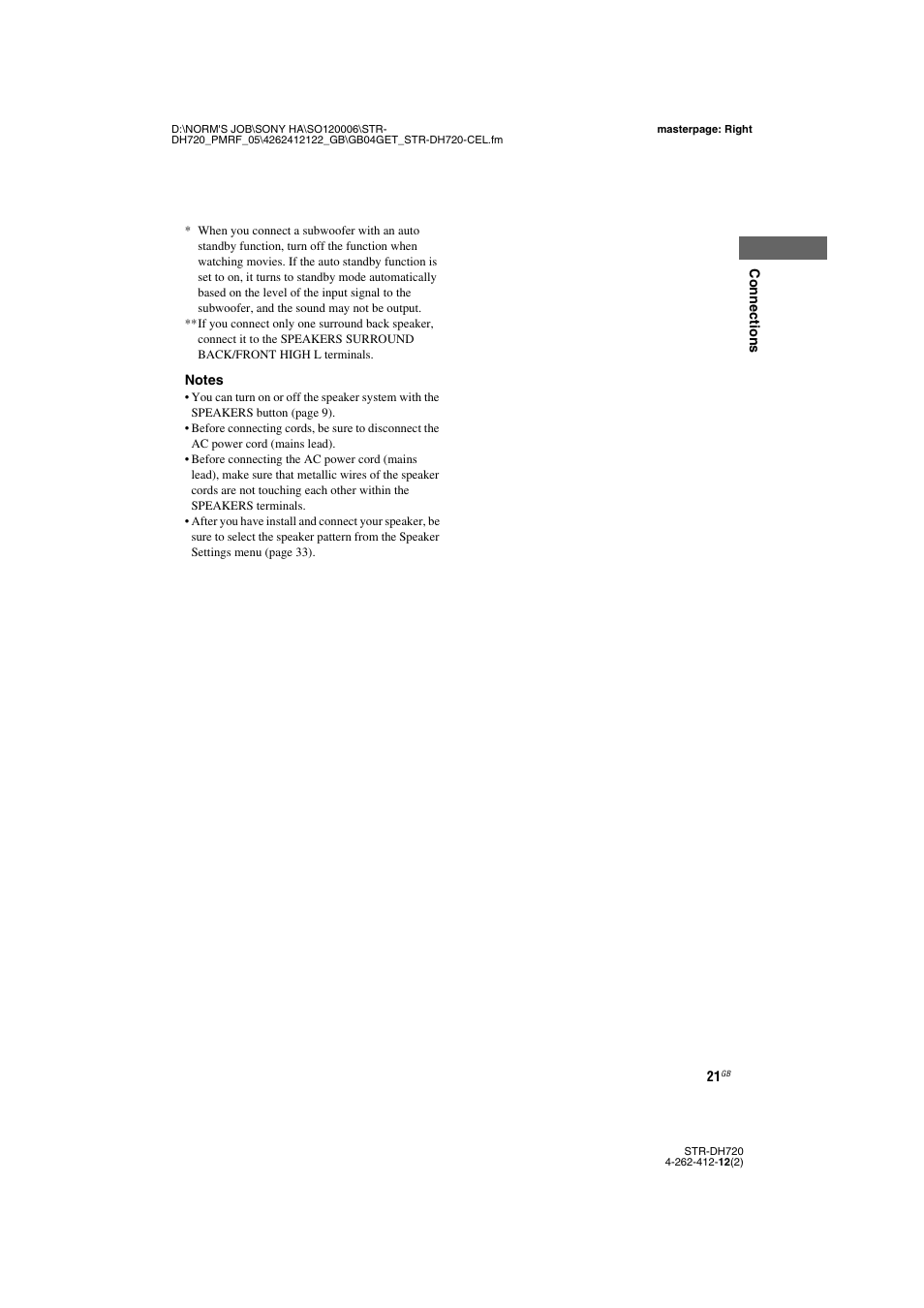 Sony STR-DH720 User Manual | Page 21 / 88