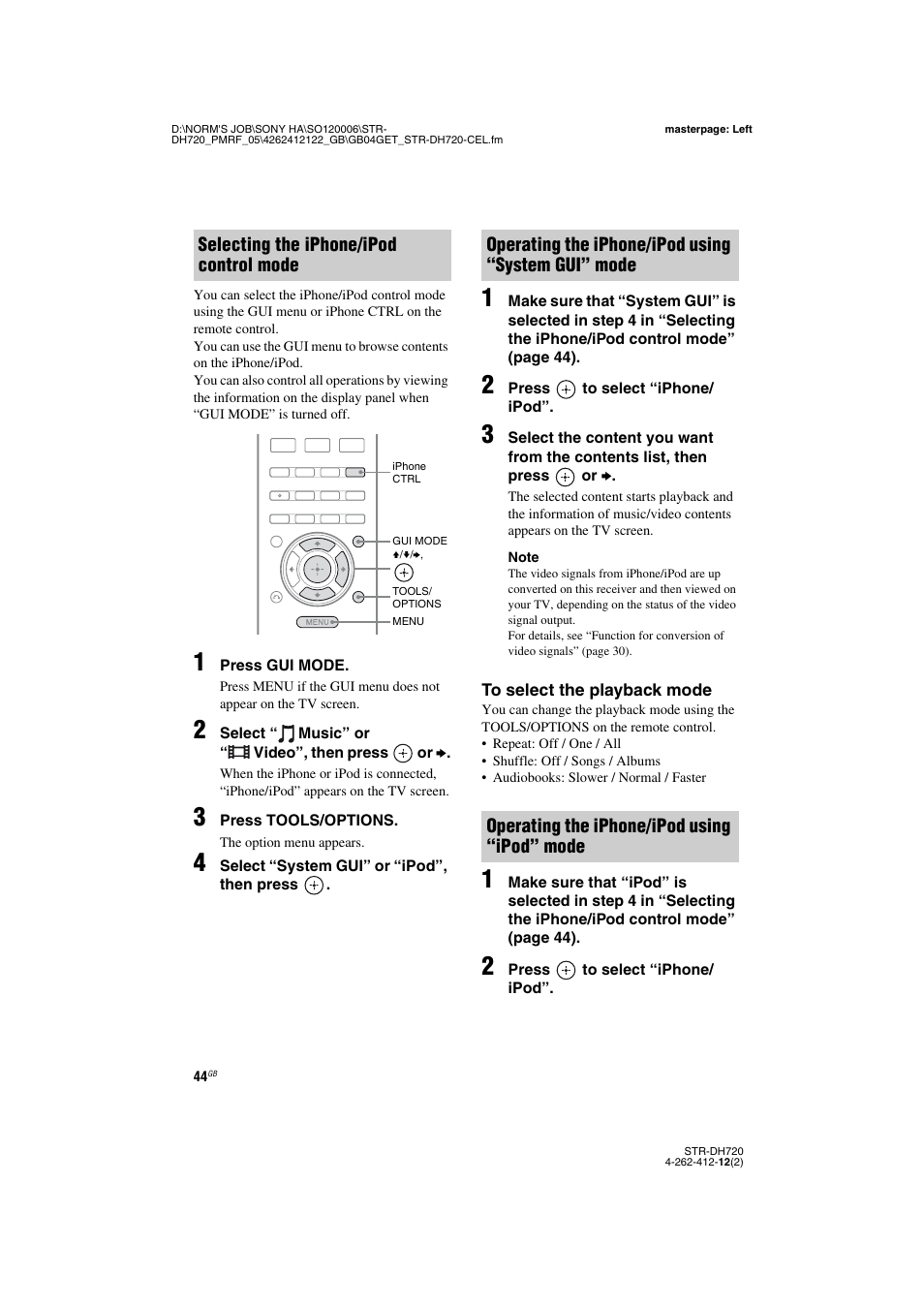 Sony STR-DH720 User Manual | Page 44 / 88