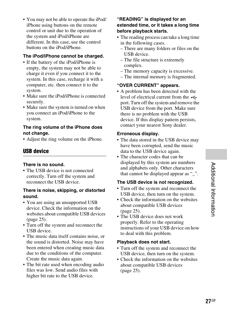 Sony RDH-GTK37iP User Manual | Page 27 / 36