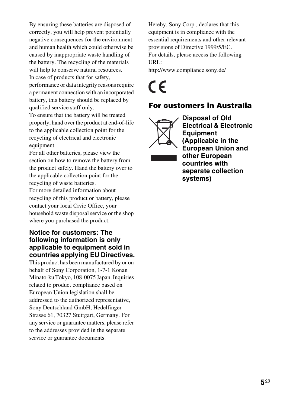 Sony RDH-GTK37iP User Manual | Page 5 / 36