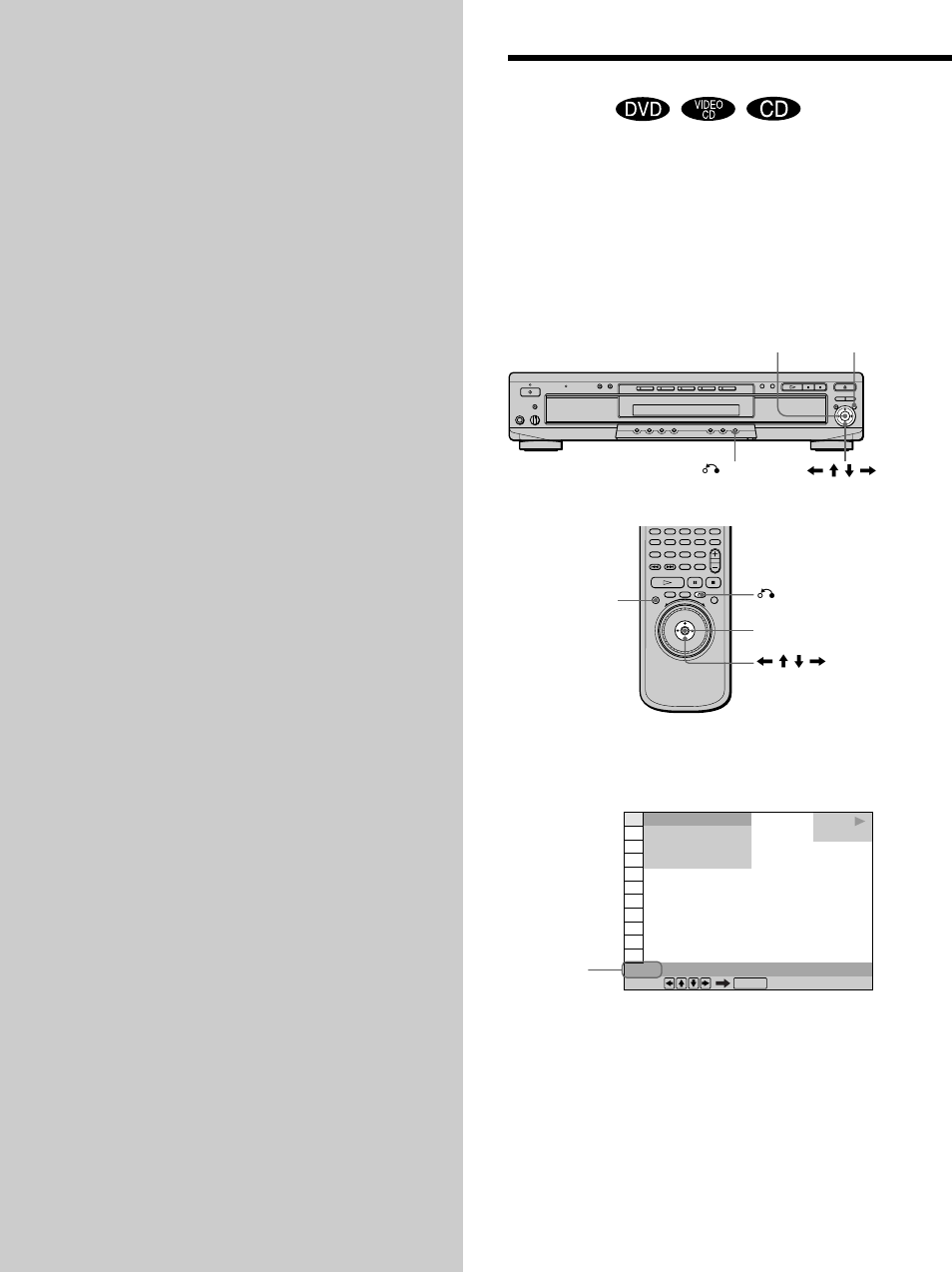 Using various functions with the control menu, Using the control menu display | Sony DVP-C670D User Manual | Page 28 / 88