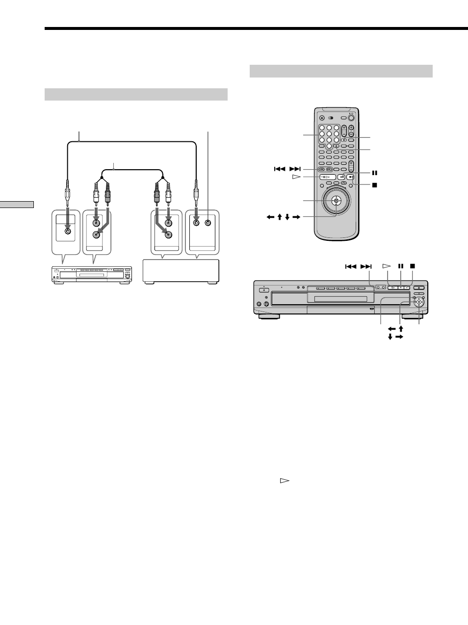 Controlling the cd changer (mega control), Connecting the cd changer, Controlling the cd changer | Sony DVP-C670D User Manual | Page 72 / 88