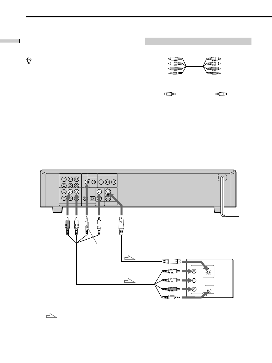 Tv hookups, Required cords, Getting started | Sony DVP-C670D User Manual | Page 8 / 88