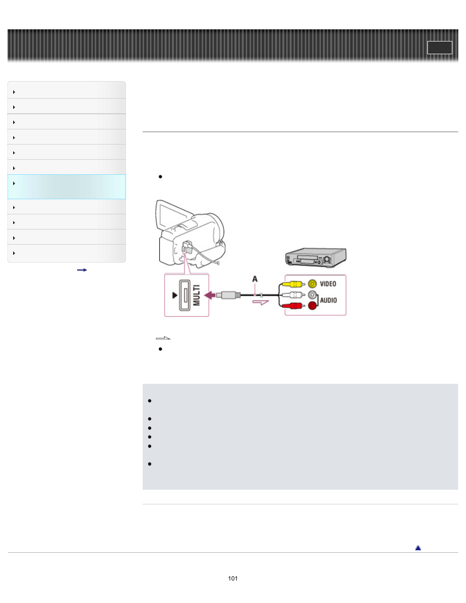 Handycam" user guide | Sony HDR-CX430V User Manual | Page 101 / 266