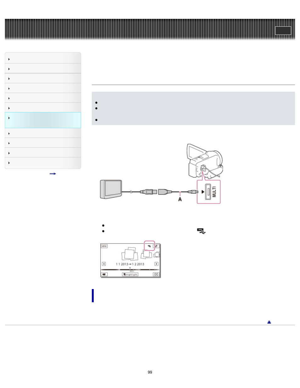 Handycam" user guide | Sony HDR-CX430V User Manual | Page 99 / 266