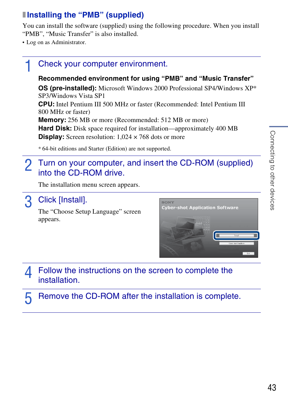 Sony DSC-G3 User Manual | Page 43 / 64