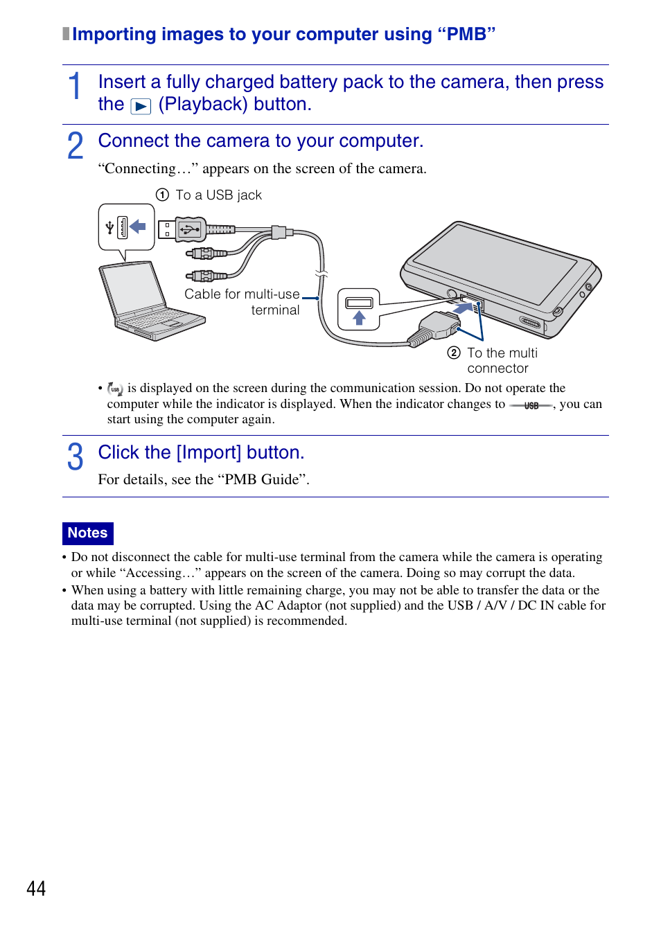 Sony DSC-G3 User Manual | Page 44 / 64