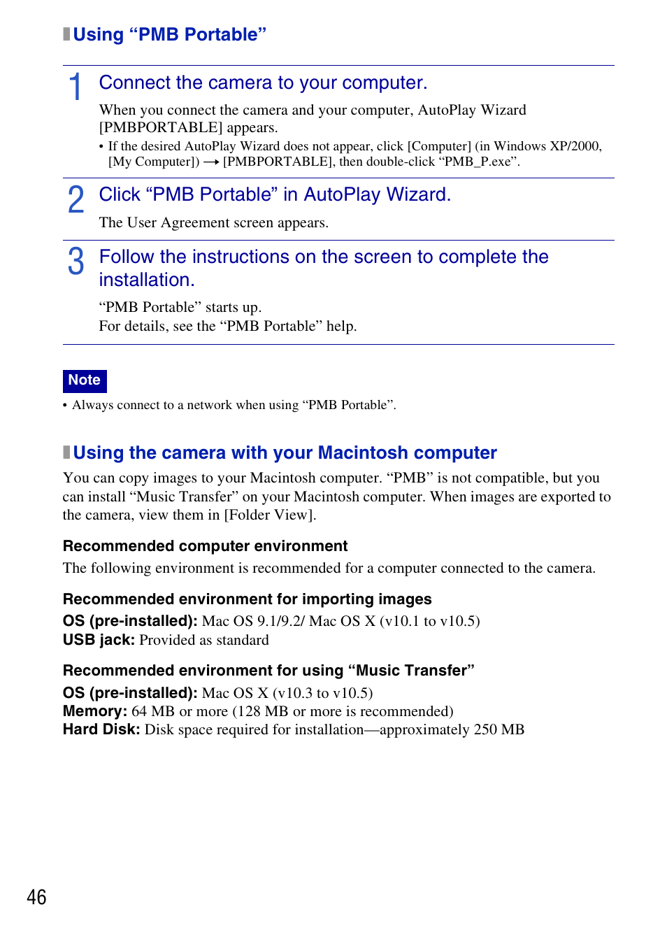 Sony DSC-G3 User Manual | Page 46 / 64