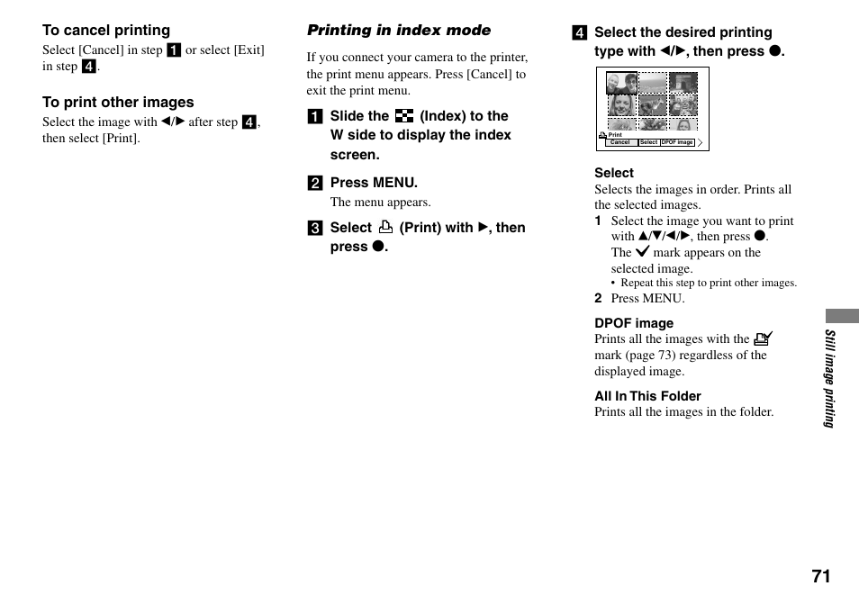 Sony DSC-L1 User Manual | Page 71 / 128