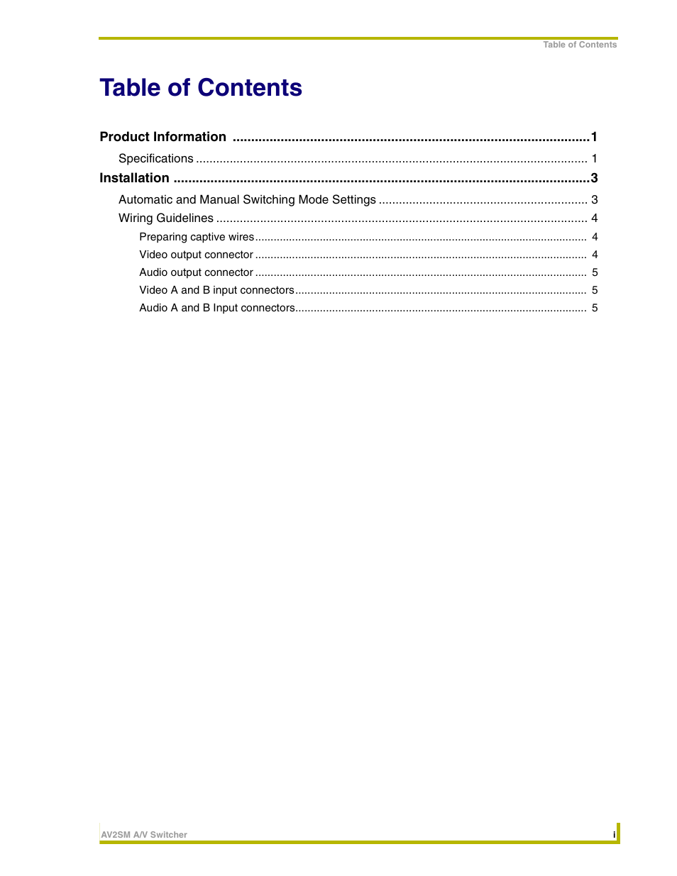 AMX AV2SM User Manual | Page 3 / 12