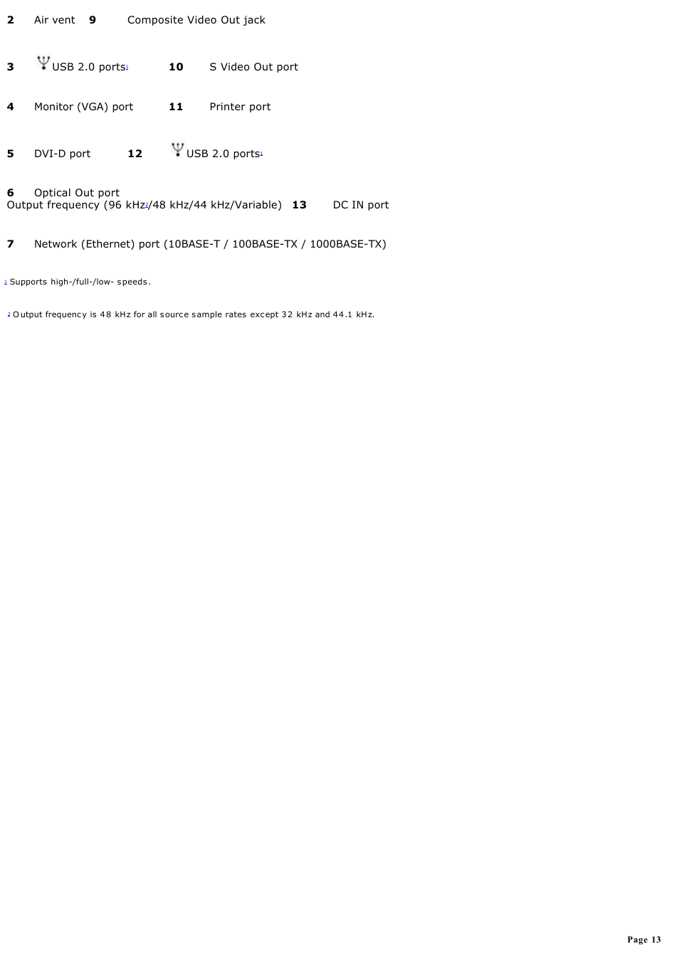Sony VGN-A600P User Manual | Page 13 / 269