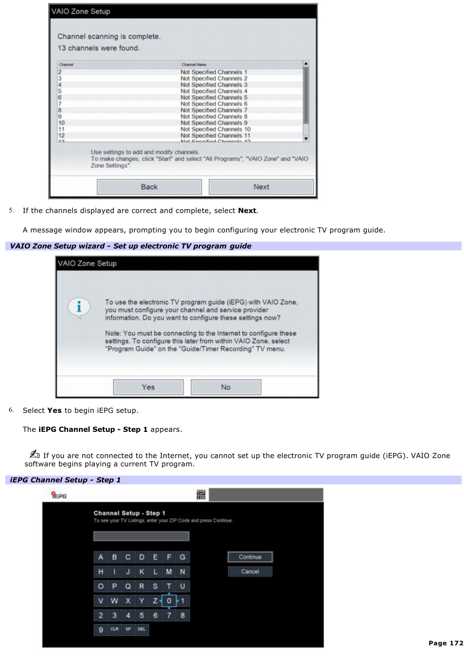 Sony VGN-A600P User Manual | Page 172 / 269