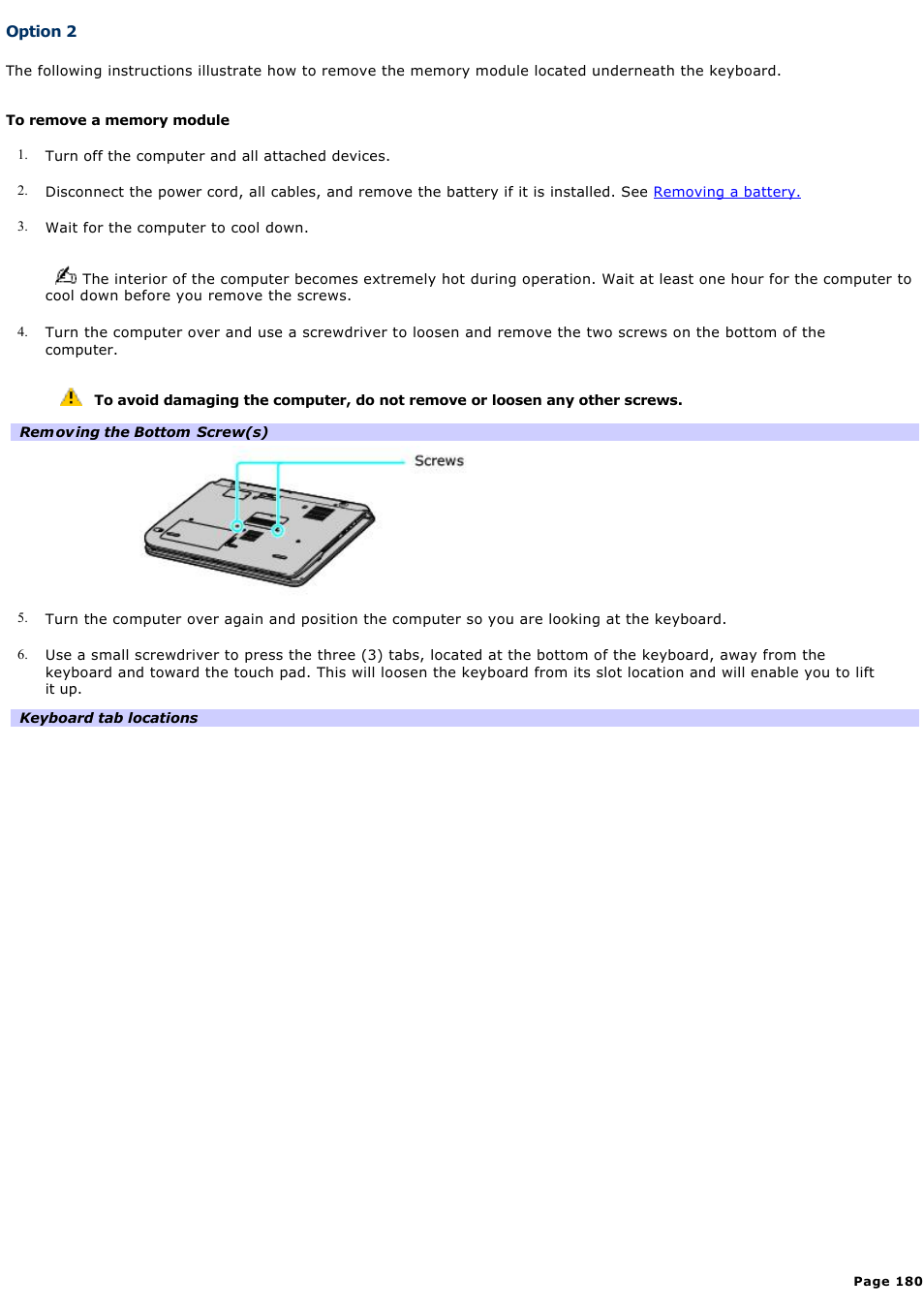 Option 2 | Sony VGN-A600P User Manual | Page 180 / 269