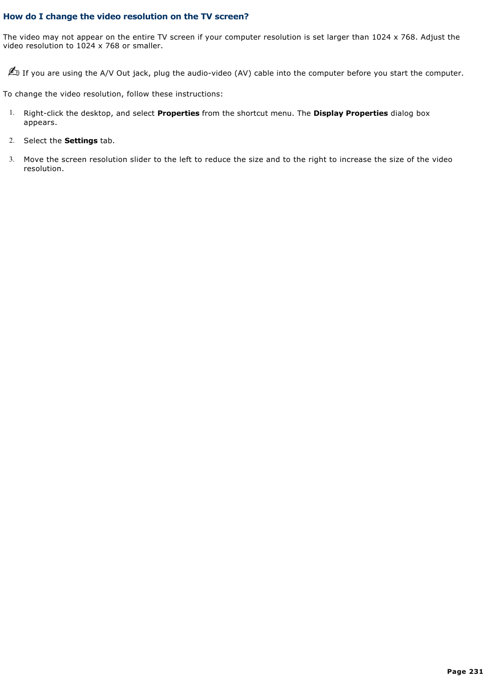 Sony VGN-A600P User Manual | Page 231 / 269