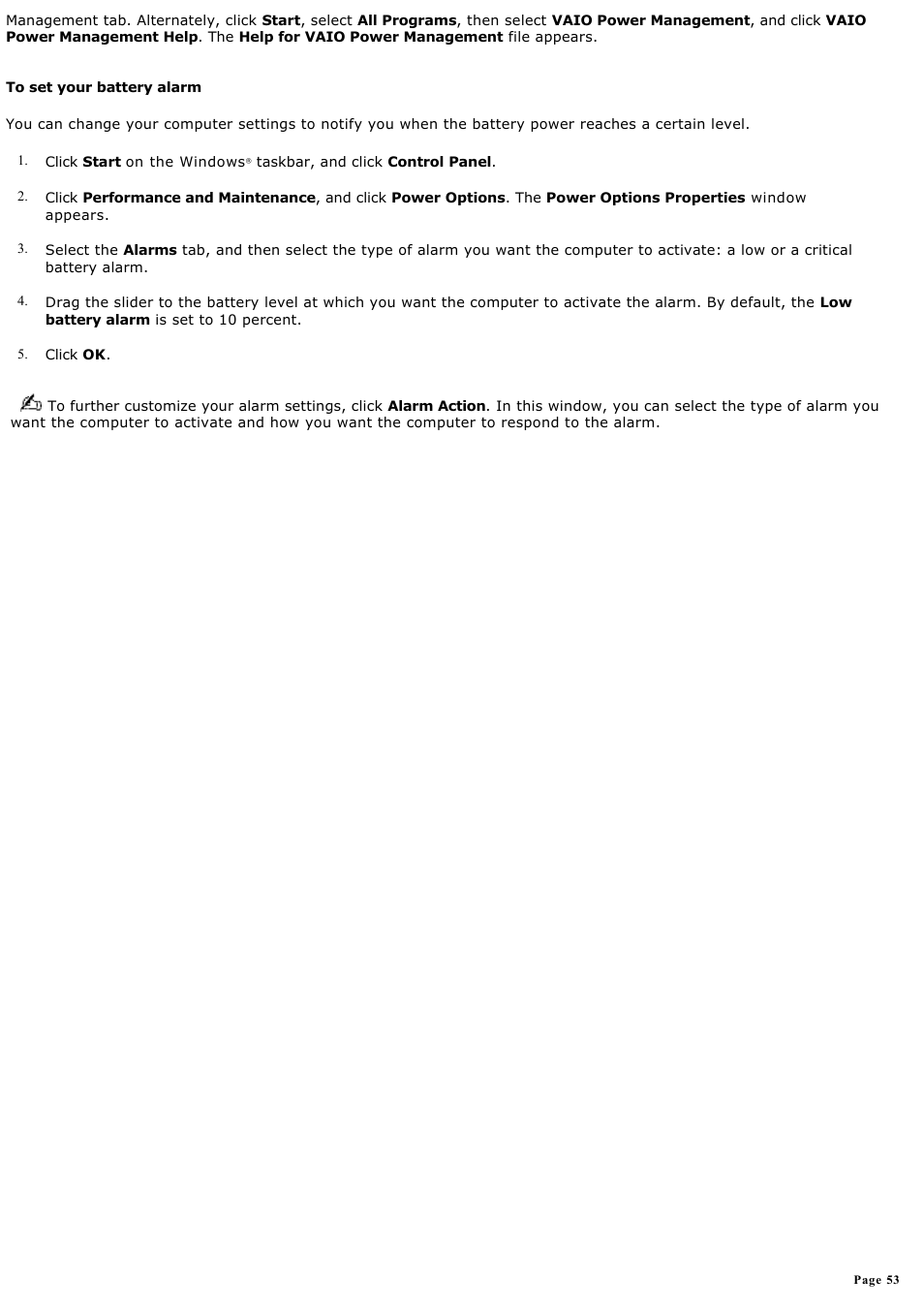 Sony VGN-A600P User Manual | Page 53 / 269