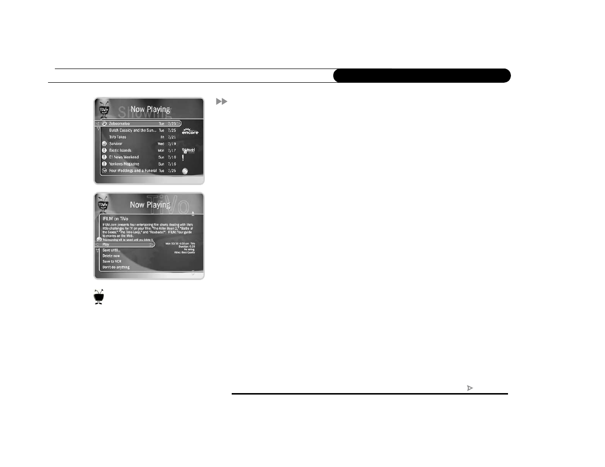 Now playing | Sony SVR-3000 User Manual | Page 38 / 122
