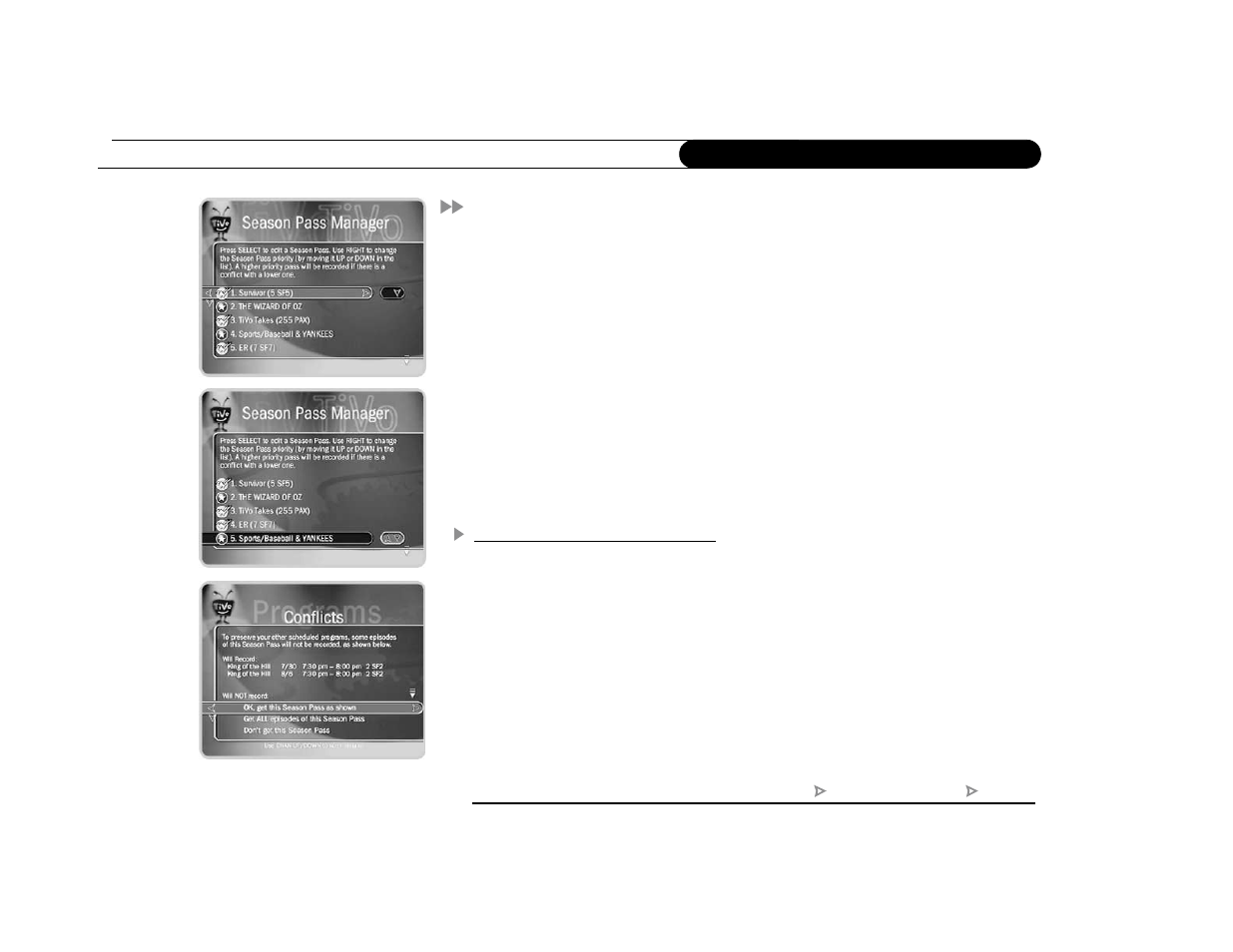 Season pass manager | Sony SVR-3000 User Manual | Page 56 / 122