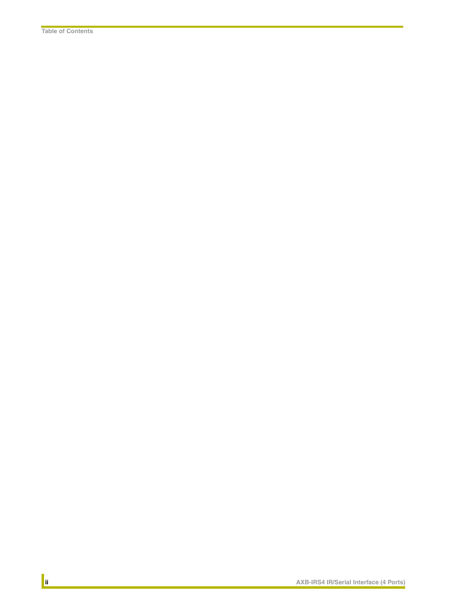 AMX Interface Port AXB-IRS4 User Manual | Page 4 / 22
