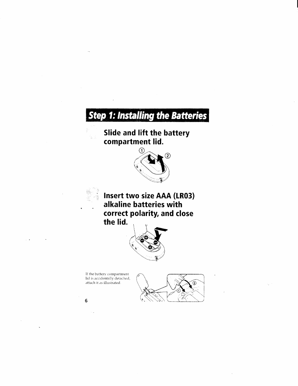 Step | Sony ICD-70 User Manual | Page 6 / 48