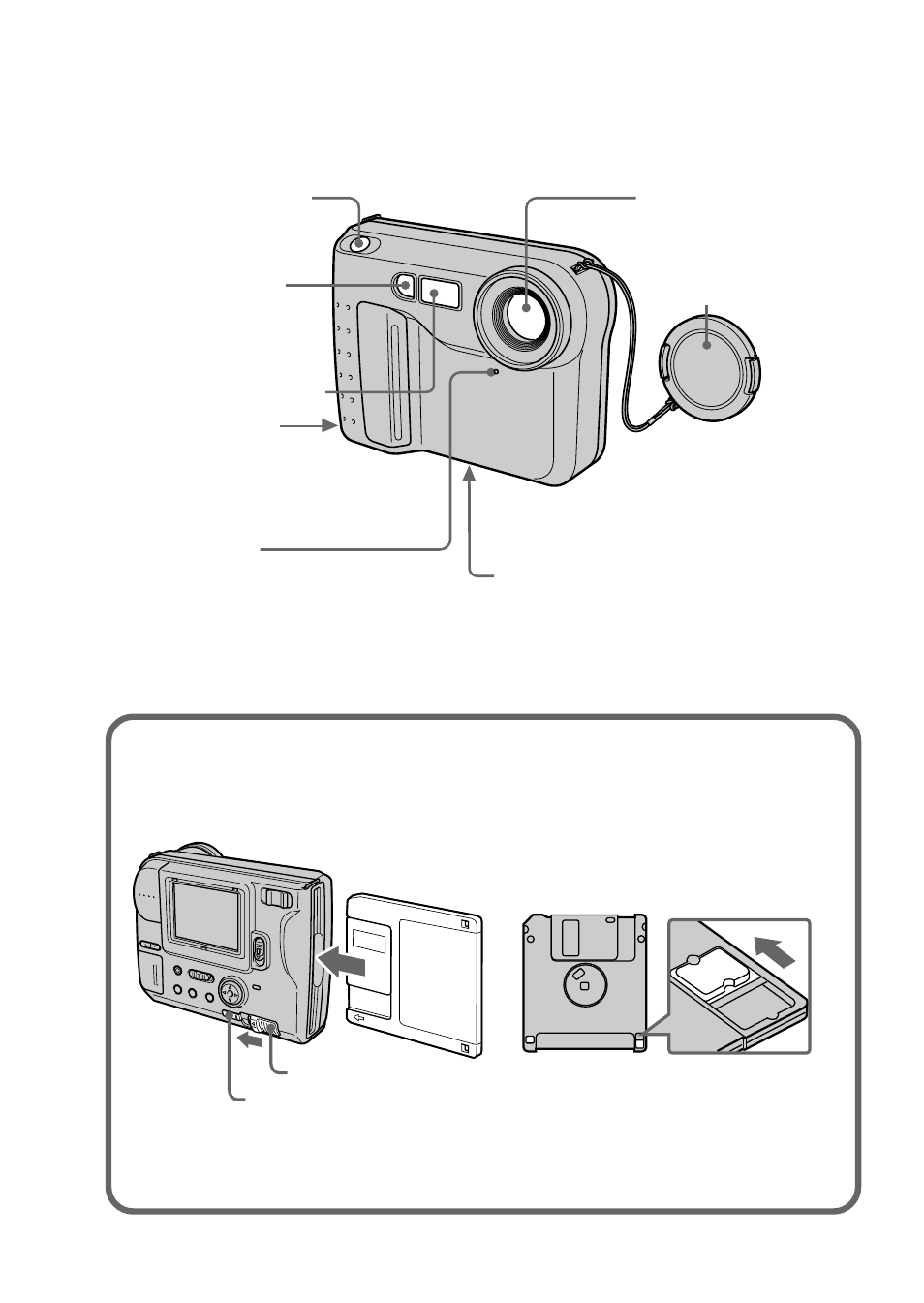 Identificación de partes | Sony MVC-FD73 User Manual | Page 46 / 80
