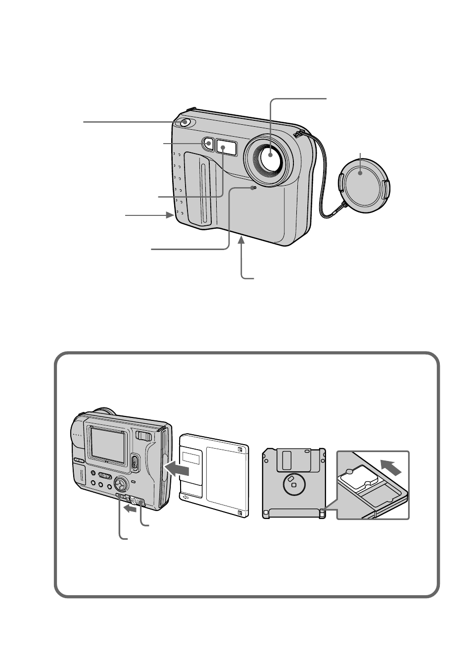 Parts identification | Sony MVC-FD73 User Manual | Page 8 / 80