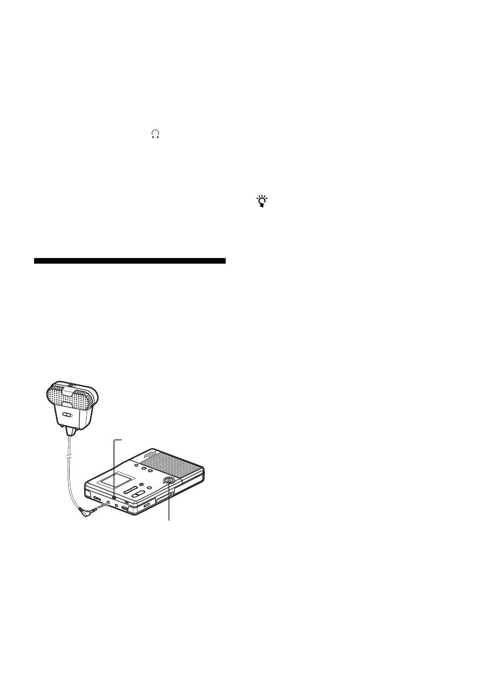 Recording from a stereo microphone | Sony MZ-B10 User Manual | Page 19 / 60