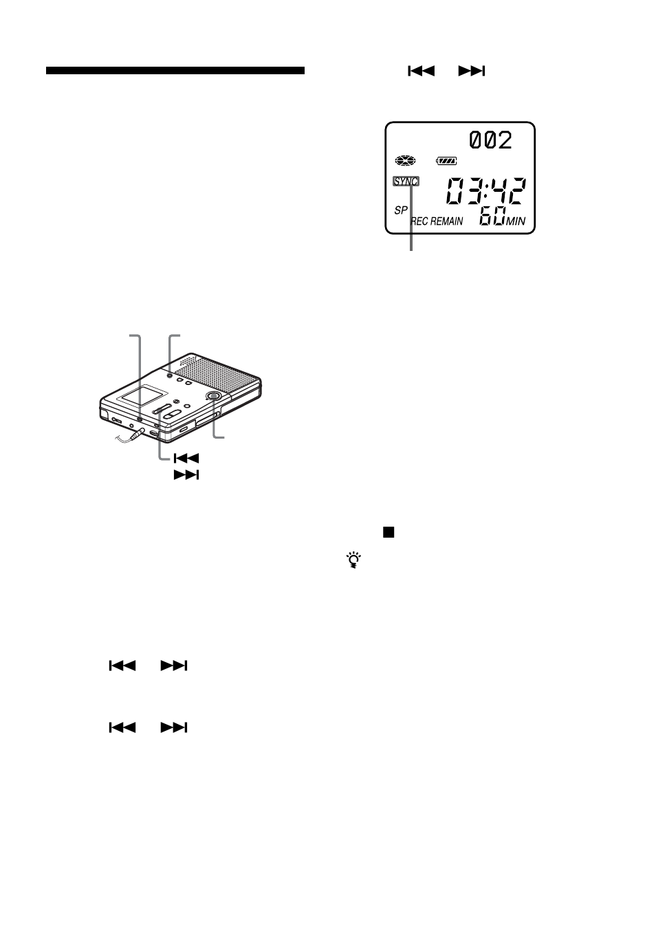 Synchro-recording) | Sony MZ-B10 User Manual | Page 23 / 60