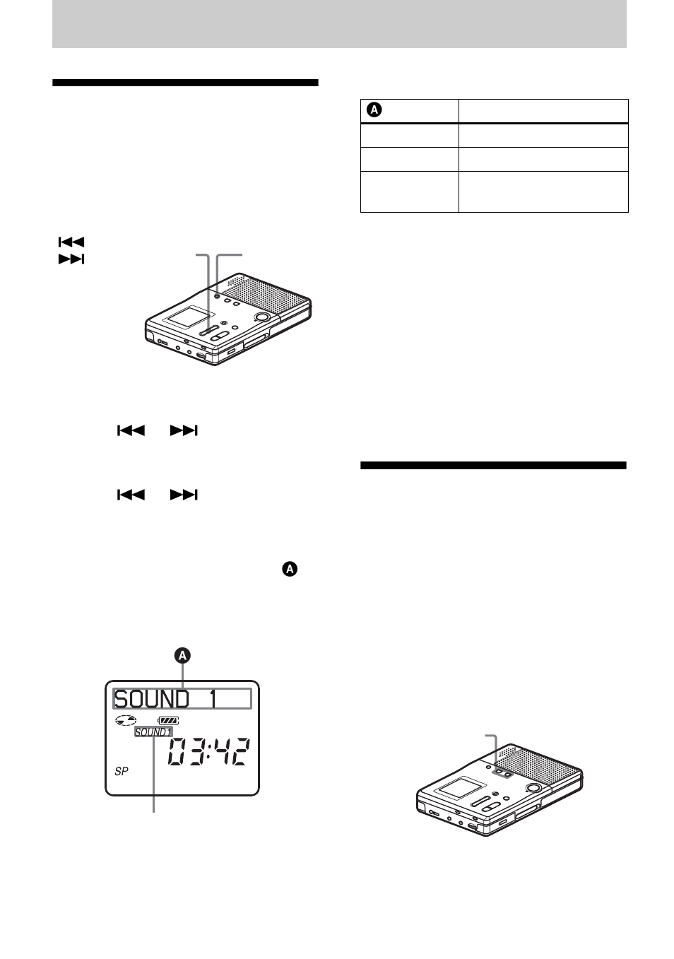 Various ways of playback, Changing the sound mode, Changing playback speed (speed control) | N (26) | Sony MZ-B10 User Manual | Page 26 / 60
