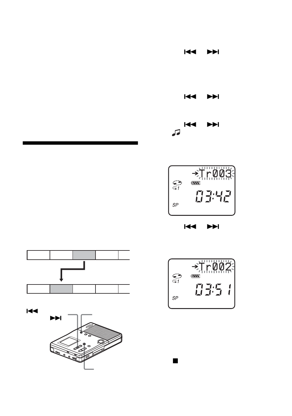 Moving recorded tracks (move) | Sony MZ-B10 User Manual | Page 30 / 60