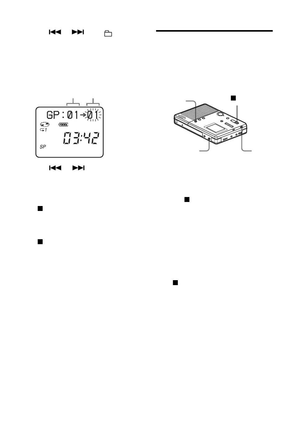To erase a group, Ess th | Sony MZ-B10 User Manual | Page 37 / 60
