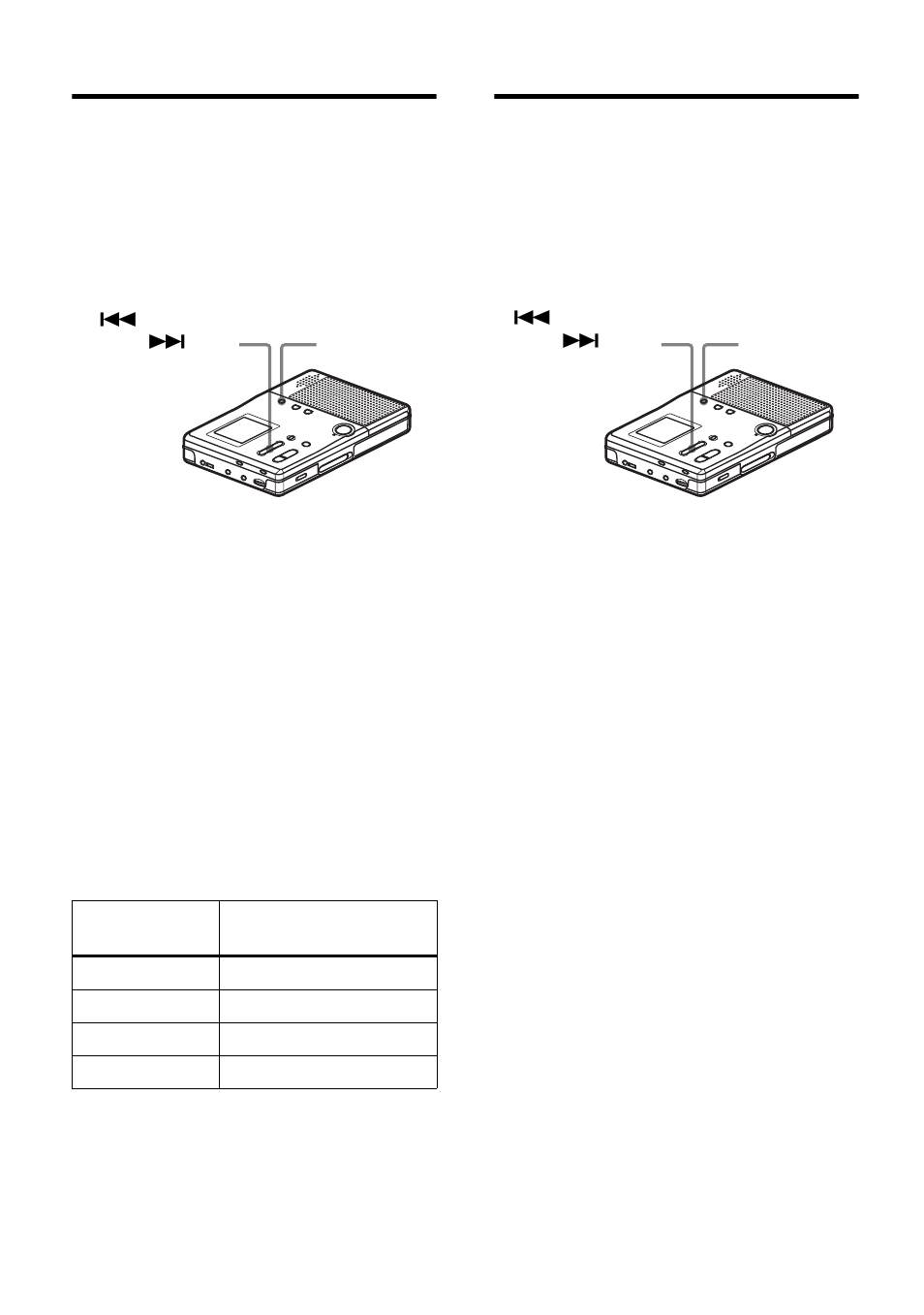 Starting an operation quickly (quick mode), Using an optional foot control unit | Sony MZ-B10 User Manual | Page 40 / 60