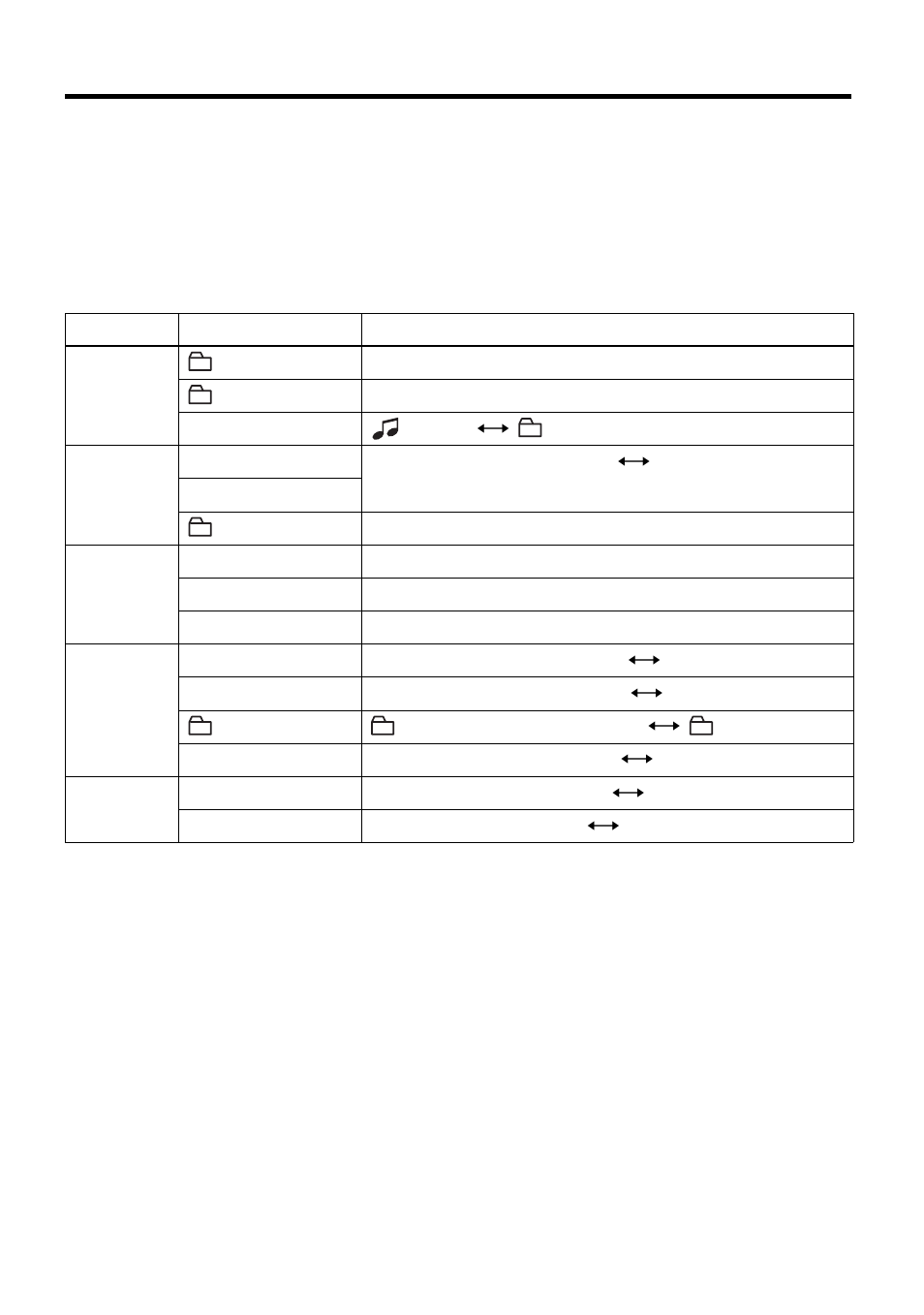 List of menus | Sony MZ-B10 User Manual | Page 41 / 60