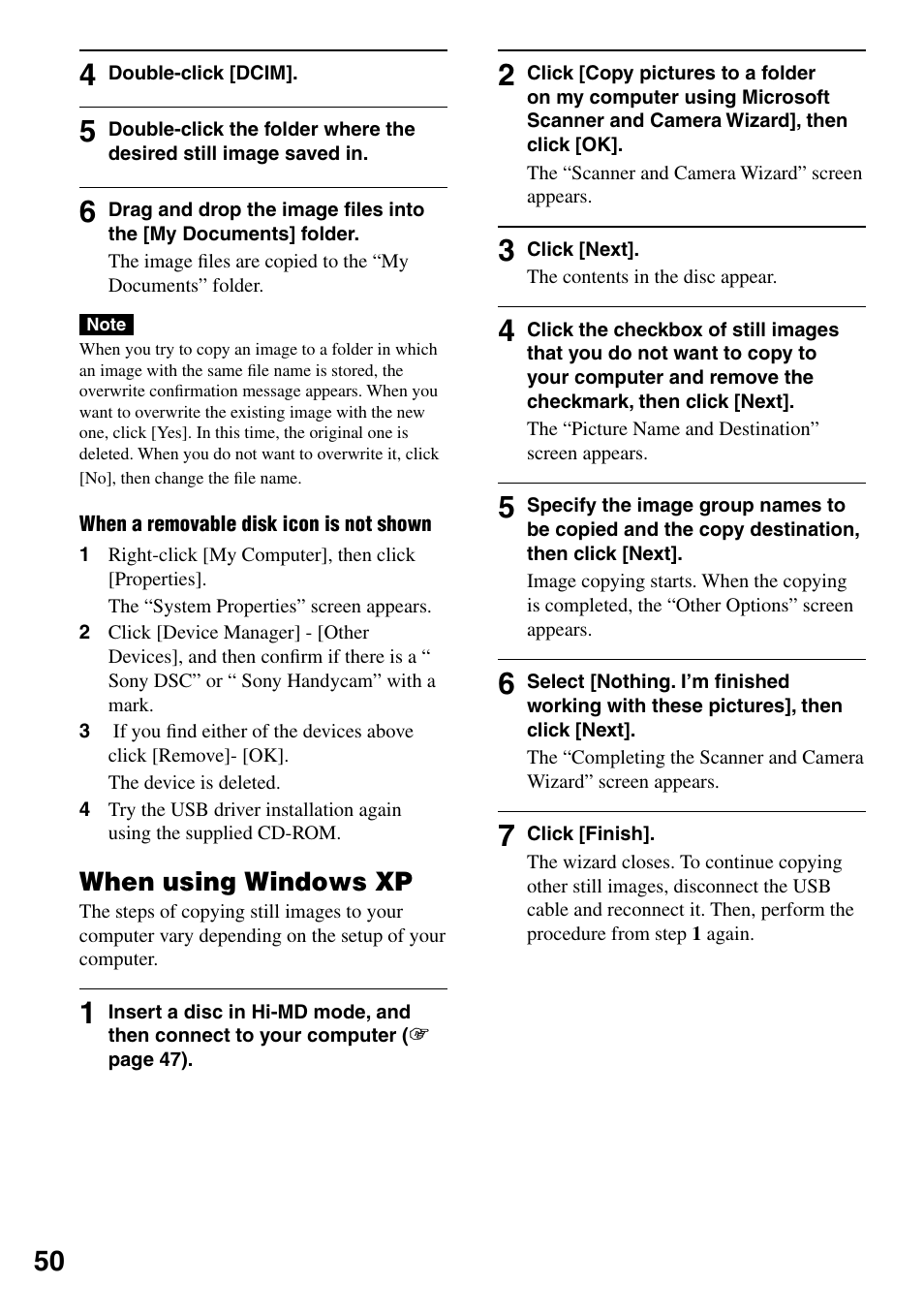 Sony MZ-DH10P User Manual | Page 50 / 99