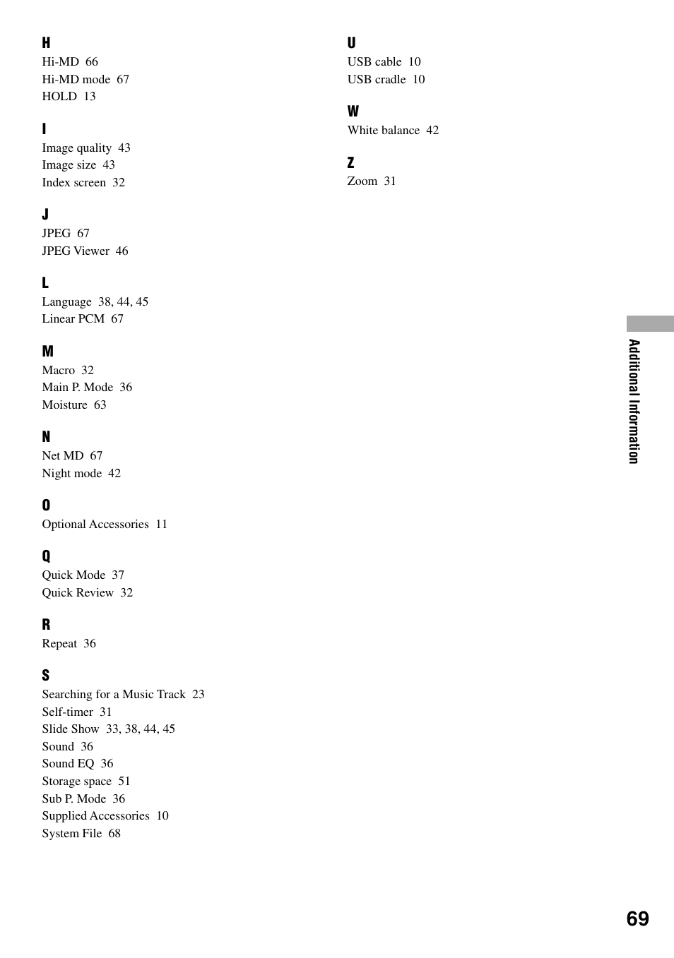 Sony MZ-DH10P User Manual | Page 69 / 99