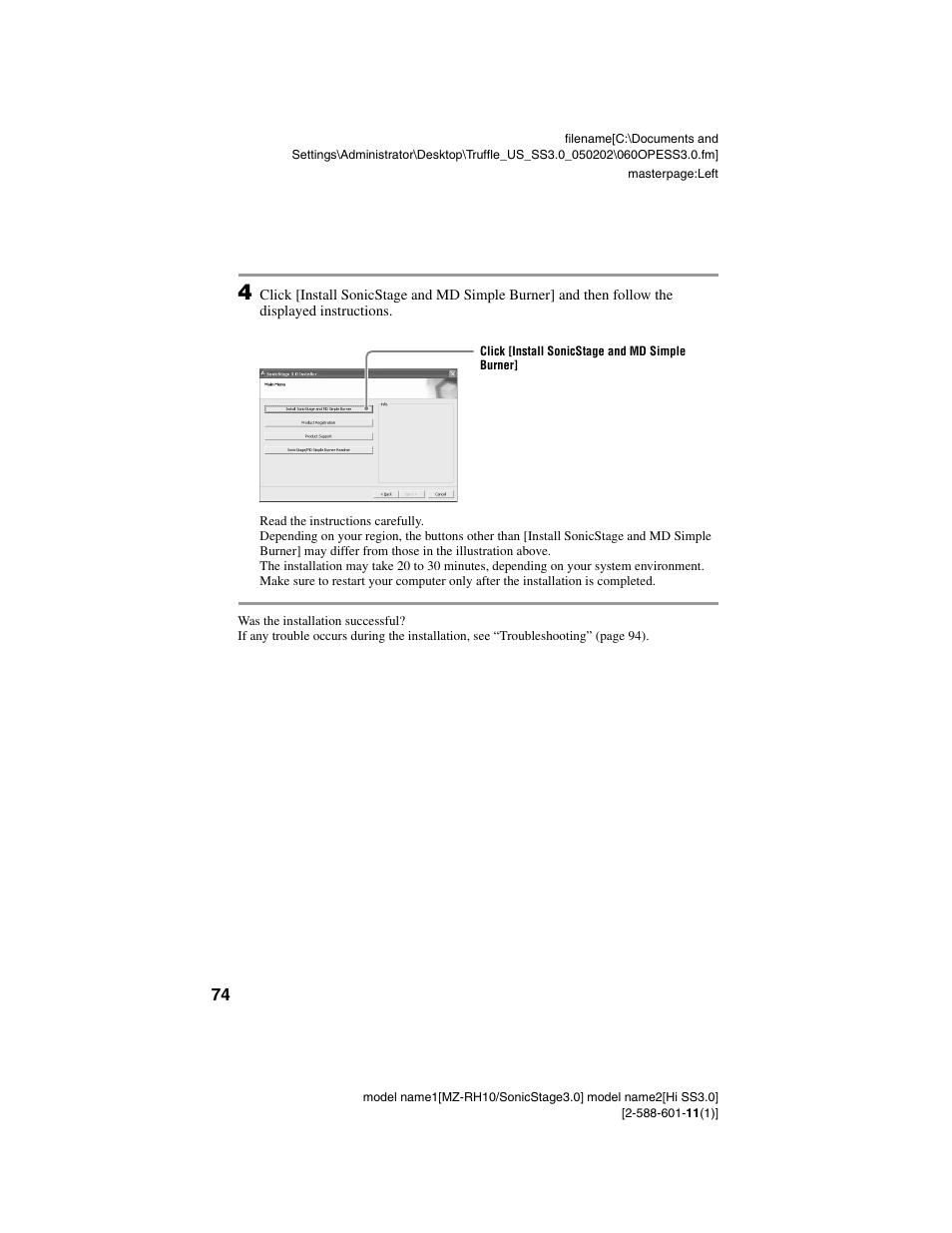 Sony MZ-DH10P User Manual | Page 74 / 99