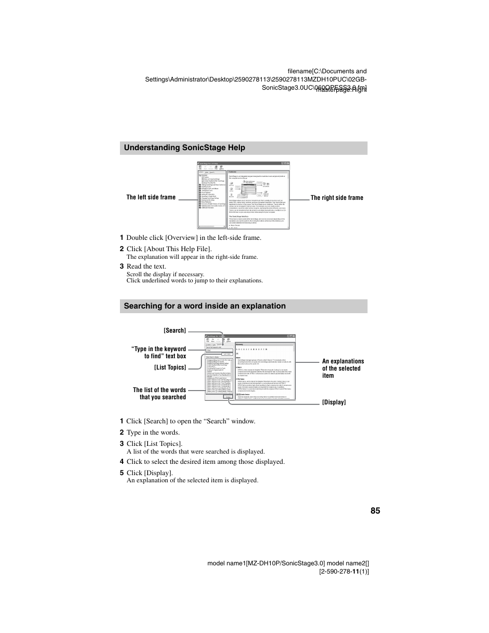 Sony MZ-DH10P User Manual | Page 85 / 99