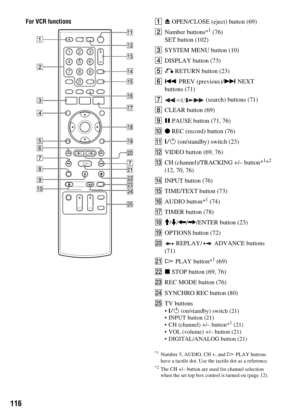 Sony RDR-VX525 User Manual | Page 116 / 160