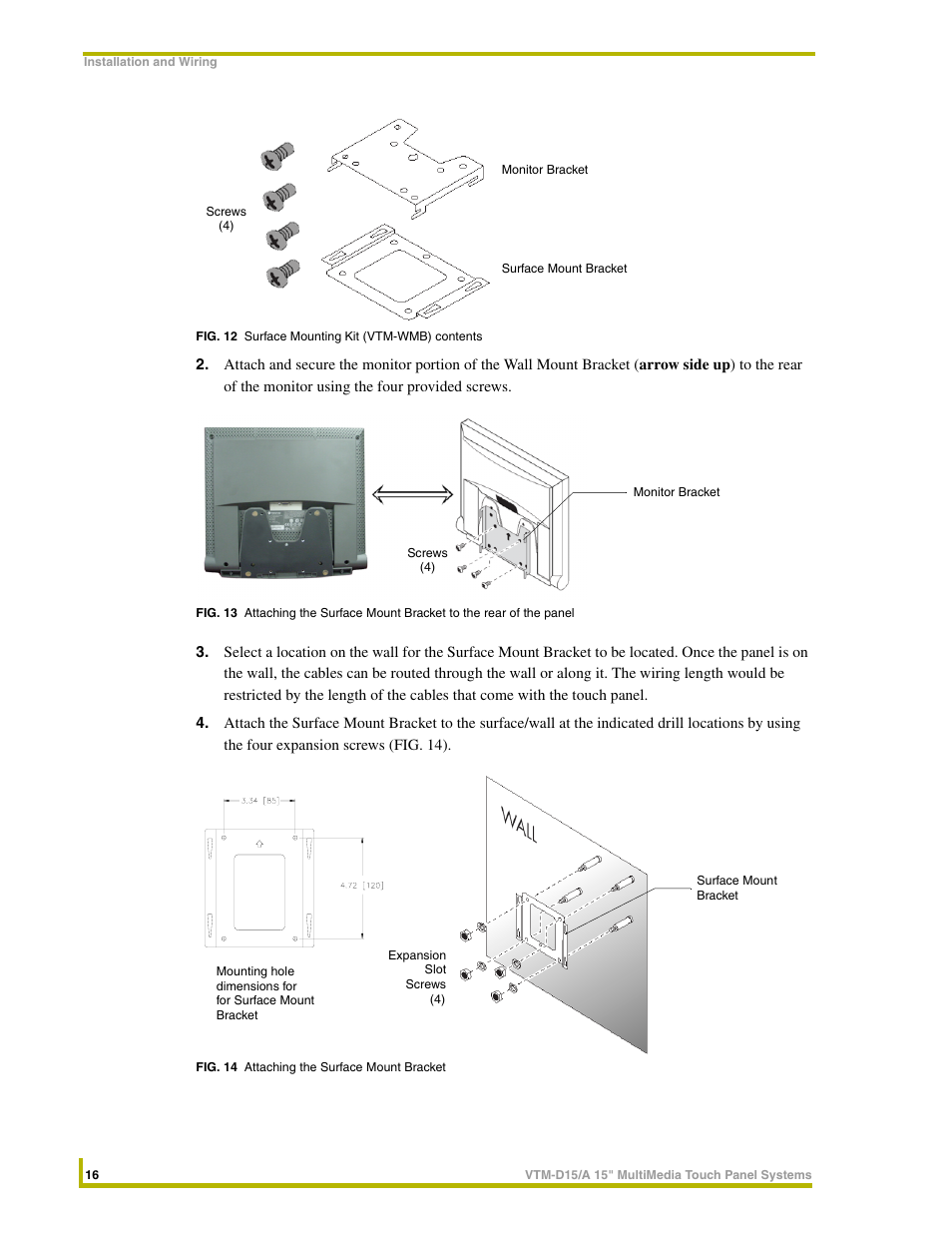 AMX VTM-D15/A User Manual | Page 20 / 52