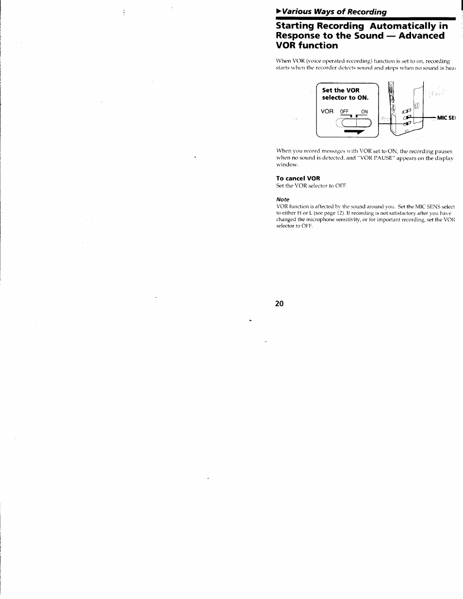 Sony ICD-R100VTP User Manual | Page 21 / 50