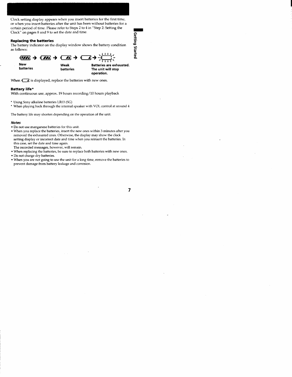 4^1 -> 4z^ -> »1 | Sony ICD-R100VTP User Manual | Page 8 / 50