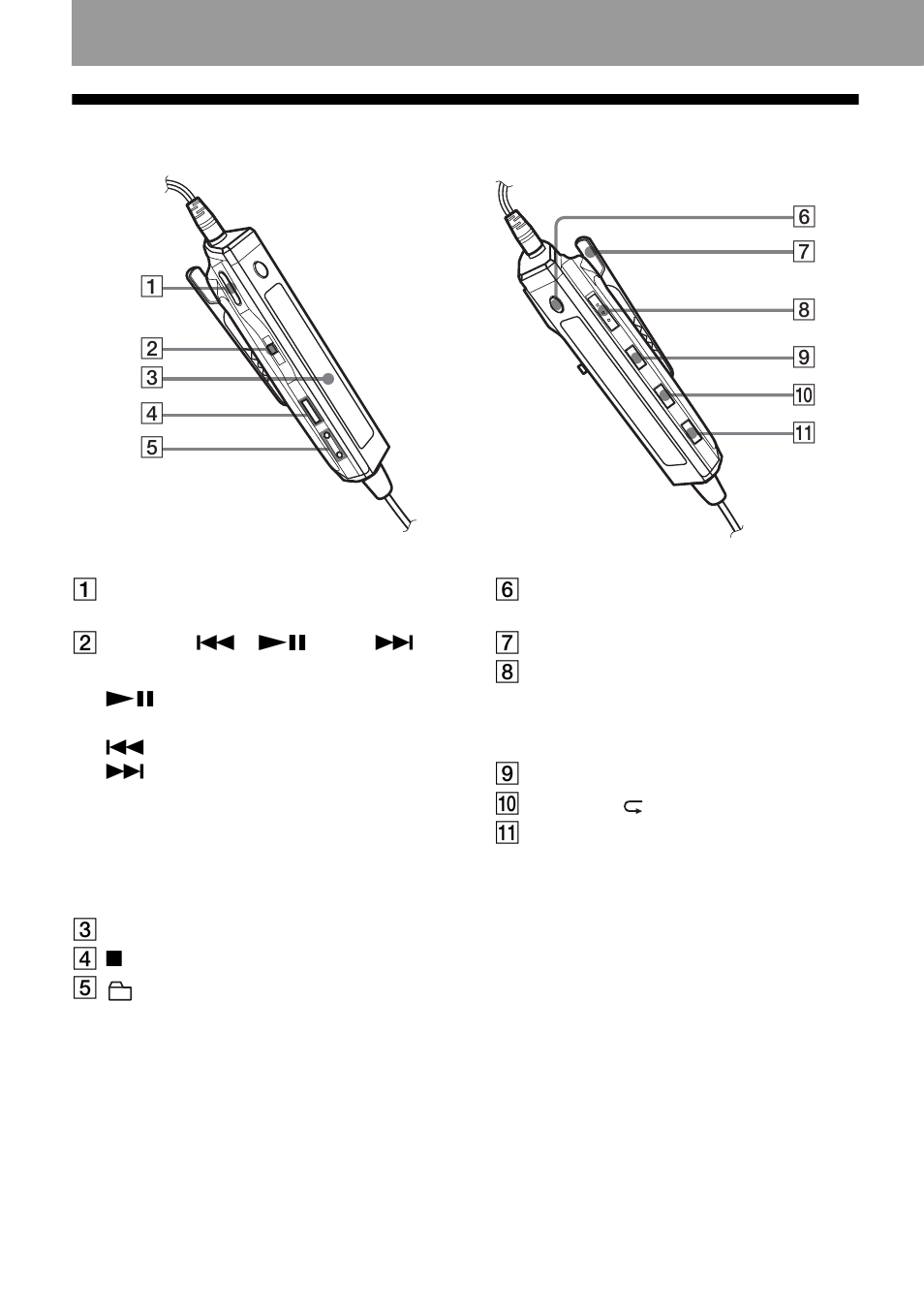 16 the headphones/earphones with a remote control | Sony MZ-NF810 User Manual | Page 16 / 128