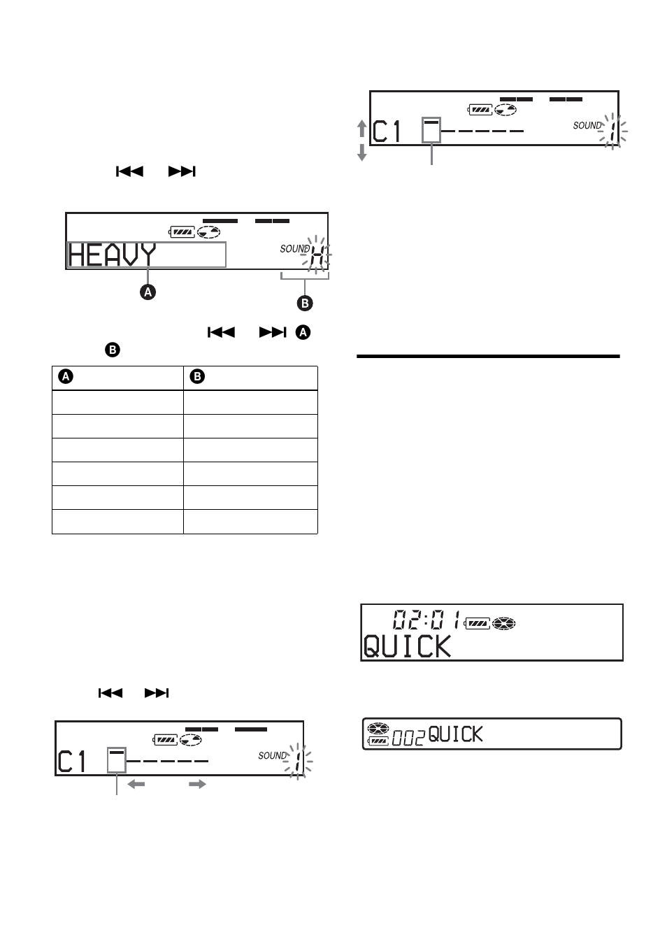 Starting the playback quickly (quick mode) | Sony MZ-NF810 User Manual | Page 64 / 128