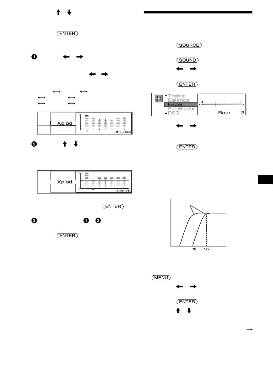 Ajuste del volumen frontal y posterior | Sony CDX-M3DI User Manual | Page 101 / 112